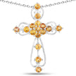 2.24 Carat Genuine Yellow Sapphire .925 Sterling Silver Pendant