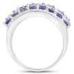 2.59 Carat Genuine Tanzanite .925 Sterling Silver Ring
