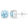 2.10 Carat Genuine Blue Topaz .925 Sterling Silver Earrings