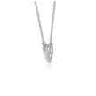 Diamond Heart Design Pendant in 14k White Gold
