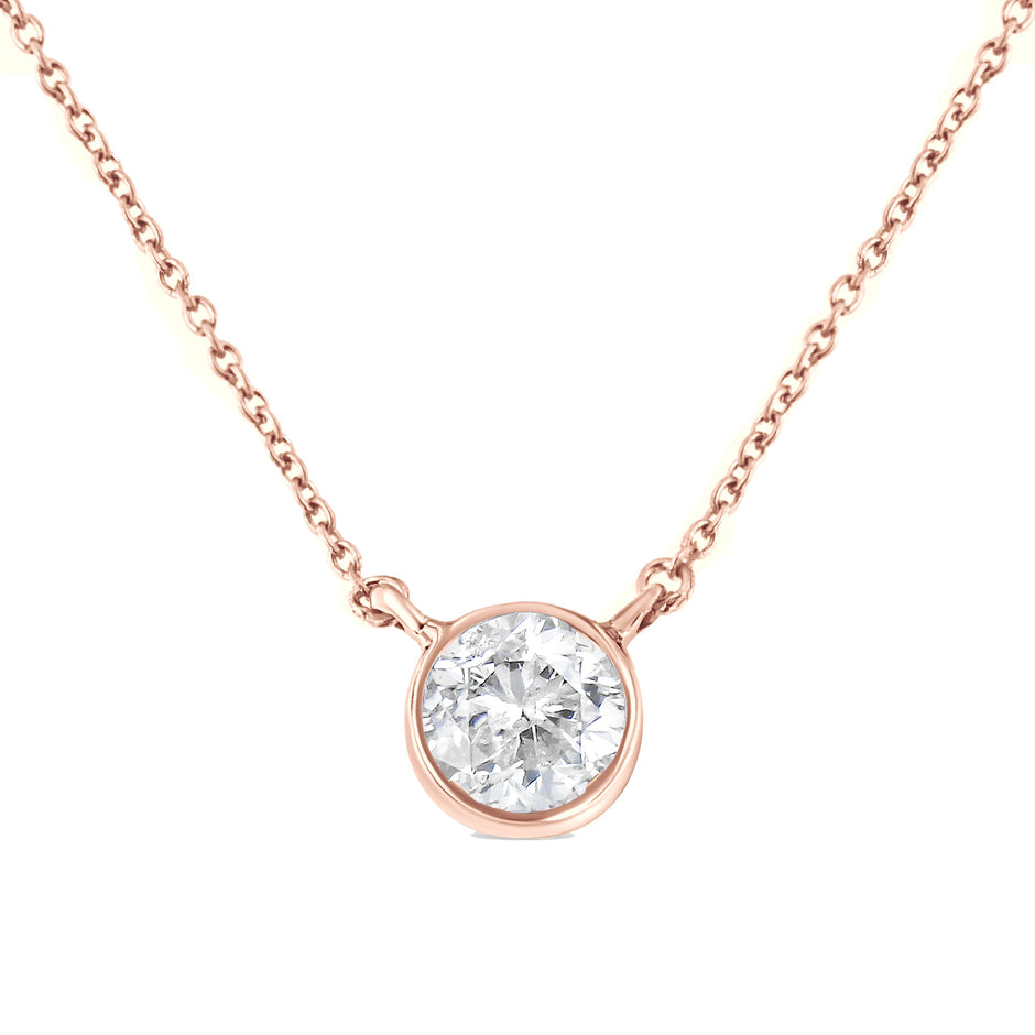 .925 Sterling Silver 1/2 Cttw Diamond Bezel 18