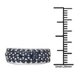 1.70 Carat Genuine Blue Sapphire .925 Sterling Silver Ring
