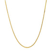 14k Yellow Gold Adjustable Box Chain (1.10 mm)
