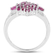 2.10 Carat Genuine Ruby .925 Sterling Silver Ring