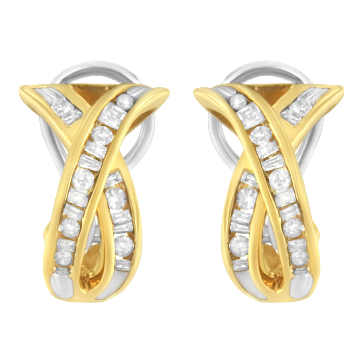 14K Yellow and White Gold 1/2 TDW 