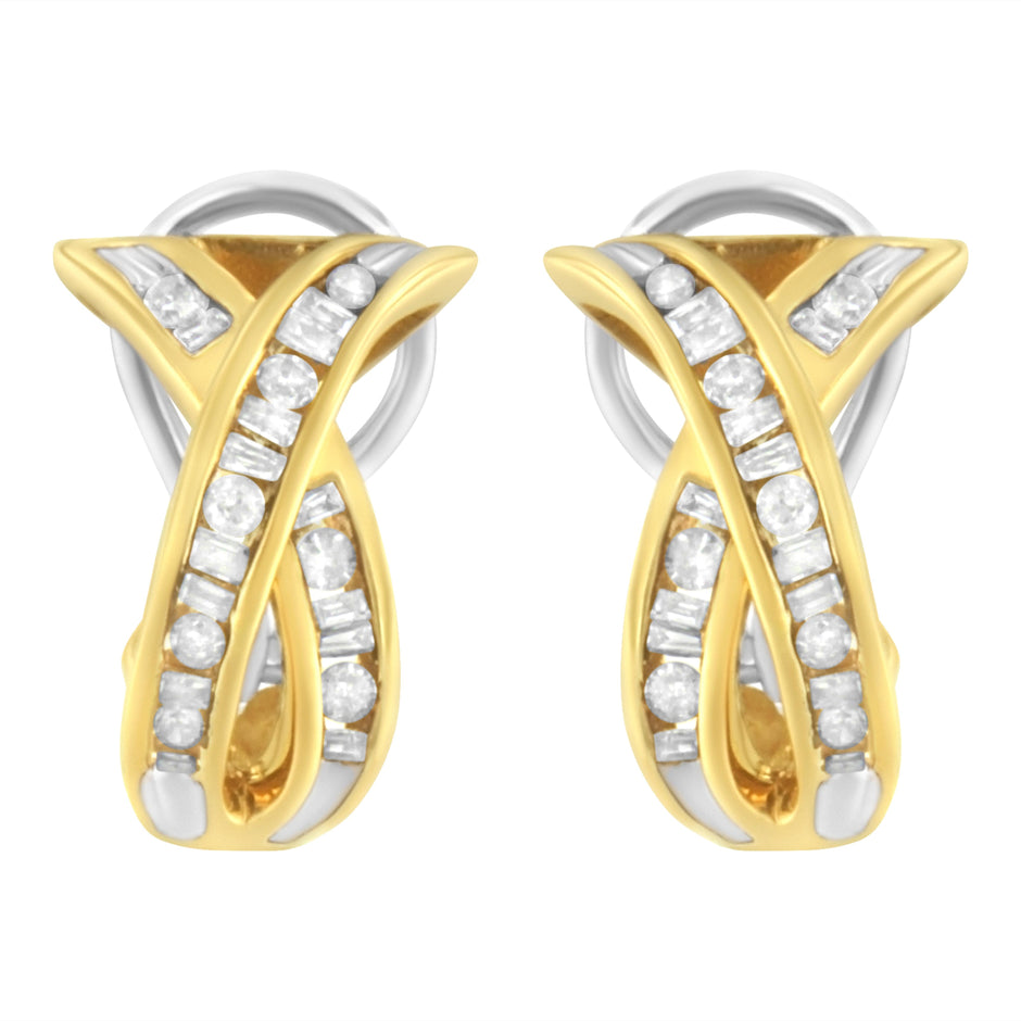 14K Yellow and White Gold 1/2 TDW 