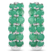 2.40 Carat Genuine Emerald .925 Sterling Silver Earrings