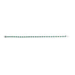 14K White Gold Alternating 1 1/2 Cttw Diamond and Emerald Tennis Bracelet