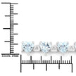 7.71 Carat Genuine Aquamarine and White Diamond .925 Sterling Silver Bracelet - Bracelets - Custom Crafting Alliance, LLC