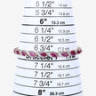 7.78 Carat Genuine Ruby and White Diamond 10K Yellow Gold Bracelet - Bracelets - Custom Crafting Alliance, LLC