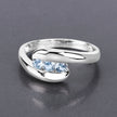 0.74 Carat Genuine Blue Topaz .925 Sterling Silver Ring