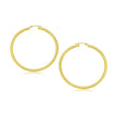 10k Yellow Gold Polished Hoop Earrings (30 mm)