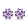 3.80 Carat Genuine Amethyst .925 Sterling Silver Earrings