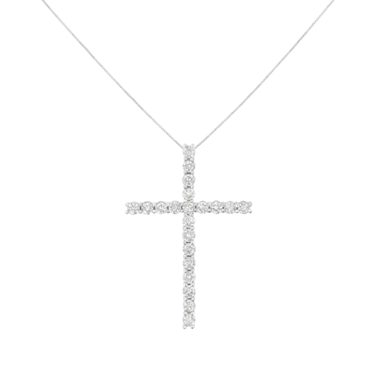 .925 Sterling Silver 4.0 Cttw Diamond 2-1/4