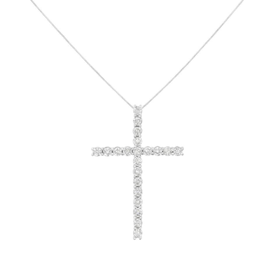 .925 Sterling Silver 4.0 Cttw Diamond 2-1/4