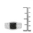 0.22 Carat Genuine Black Diamond .925 Sterling Silver Ring