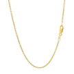 14k Yellow Gold Round Cable Link Chain 1.5mm