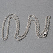 18k White Gold Diamond Cut Cable Link Chain (1.90 mm)