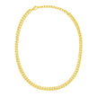 14k Yellow Gold Cuban Chain Choker Necklace