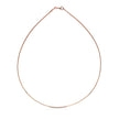 14k Rose Gold Necklace in a Round Omega Chain Style