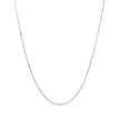 14k White Gold Classic Box Chain 0.45mm