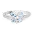 0.68 Carat Genuine Blue Topaz .925 Sterling Silver Ring