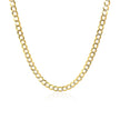3.2 mm 14k Two Tone Gold Pave Curb Chain