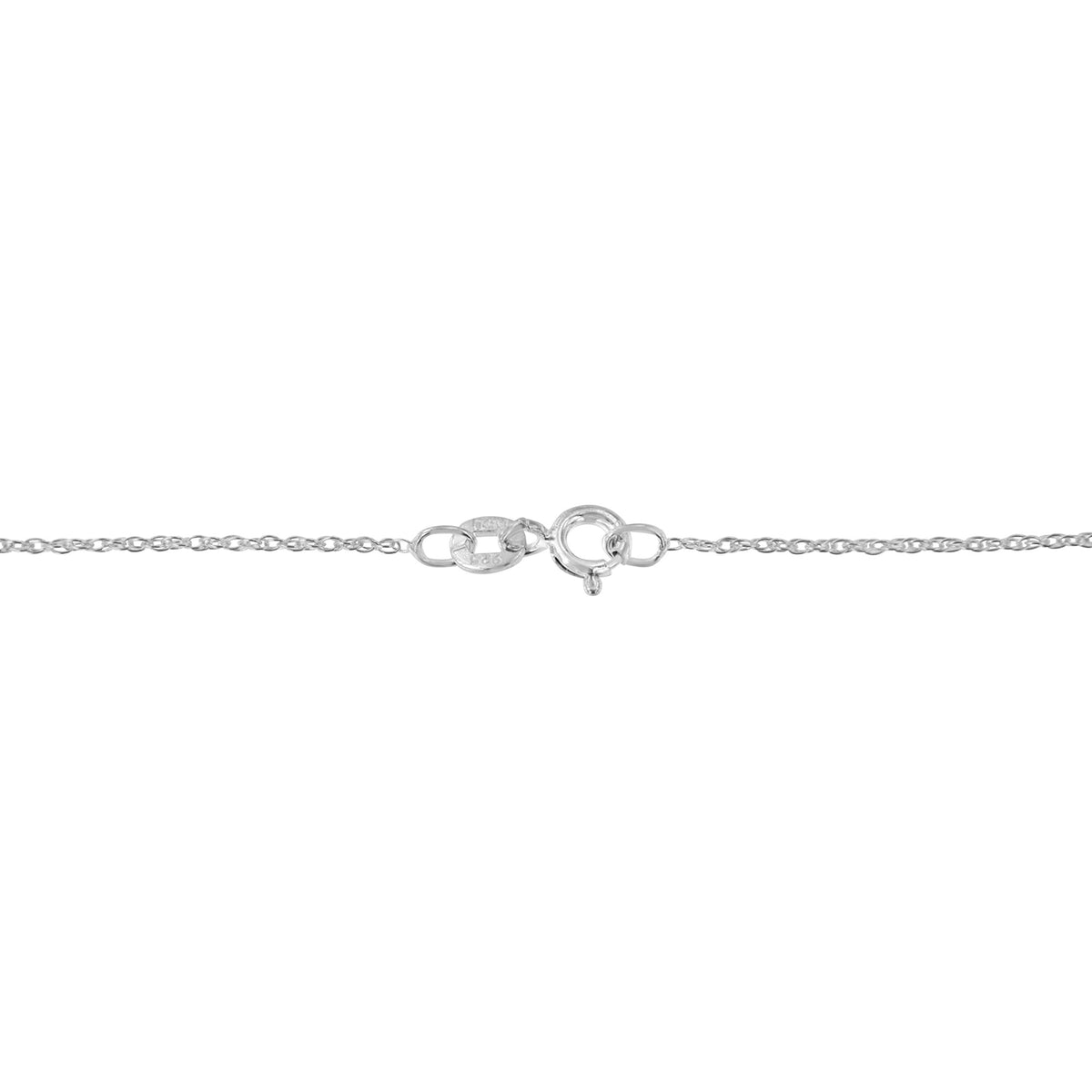 .925 Sterling Silver 4 Cttw Round-Cut Double Row Composite Diamond Heart 18