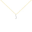 AGS Certified 14K Yellow Gold 2.0 Cttw Baguette and Brilliant Round-Cut Diamond Journey 18