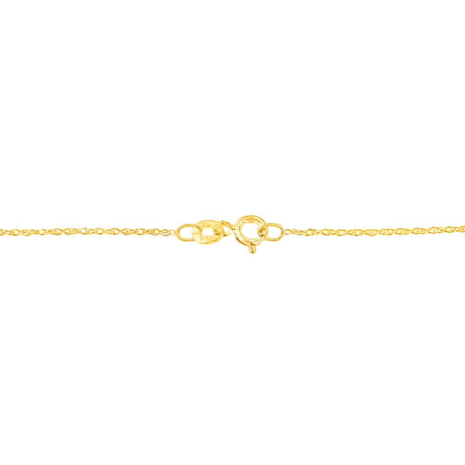 14K Yellow Gold Plated .925 Sterling Silver 1.0 Cttw Round and Baguette-Cut Diamond Composite Hearth 18