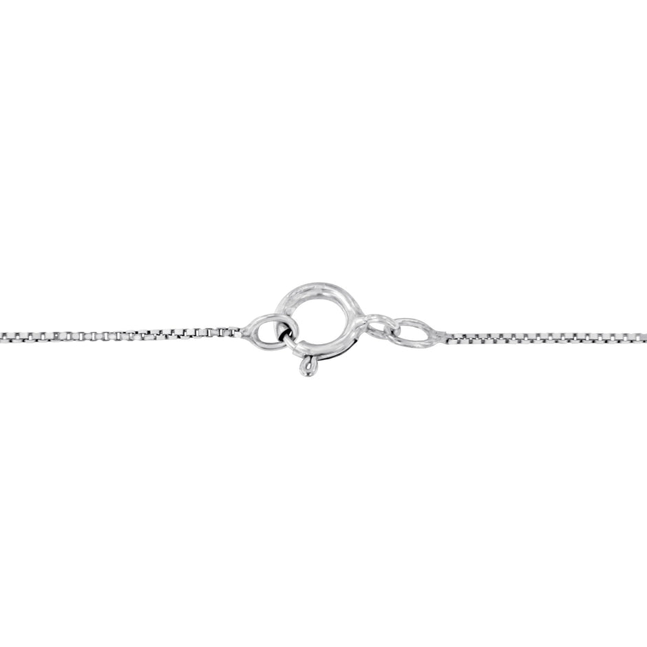 .925 Sterling Silver 1/4 Cttw Brilliant-Cut Diamond Open Heart Twisted Awareness Ribbon 18