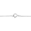 .925 Sterling Silver 1/4 Cttw Brilliant-Cut Diamond Open Heart Twisted Awareness Ribbon 18