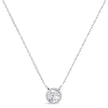 14K White Gold 1/2 Cttw Lab Grown Diamond Modern Bezel-Set Solitaire 16