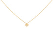 10K Yellow Gold 1/5 Cttw Bezel Set Princess Diamond Kite Shaped Solitaire Pendent Necklace