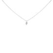 14K White Gold 1/5 Cttw 3-Prong Set Heart Shaped Solitaire Lab Grown Diamond 18