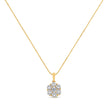 14K Yellow Gold 2.00 Cttw Brilliant Round-Cut Diamond 7 Stone Flower Cluster 18
