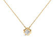10K Yellow Gold Plated .925 Sterling Silver 1/2 Cttw Lab Grown Diamond Woven Necklace