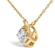 10K Yellow Gold Plated .925 Sterling Silver 1/2 Cttw Lab Grown Diamond Woven Necklace