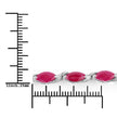 8.00 Carat Genuine Ruby 10K White Gold Bracelet - Bracelets - Custom Crafting Alliance, LLC