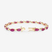 8.00 Carat Genuine Ruby 10K Yellow Gold Bracelet - Bracelets - Custom Crafting Alliance, LLC