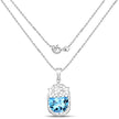 10.90 Carat Genuine Swiss Blue Topaz .925 Sterling Silver Pendant