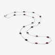 8.10 Carat Genuine Garnet .925 Sterling Silver Necklace - Necklaces - Custom Crafting Alliance, LLC