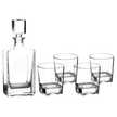 810ml Custom Glass Decanter Gift Set with Four 8oz Glasses – Black Presentation Box with Printed Sleeve - Barware - Custom Crafting Alliance, LLC