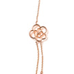 18K Rose Gold 1/2 Cttw Diamond and Freshwater Pearl Double Strand Station Necklace  (G-H Color, SI1-SI2 Clarity) - Adjustable up to 16