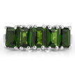 3.25 Carat Genuine Chrome Diopside .925 Sterling Silver Ring