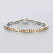 8.25 Carat Genuine Citrine .925 Sterling Silver Bracelet - Bracelets - Custom Crafting Alliance, LLC