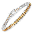 8.25 Carat Genuine Citrine .925 Sterling Silver Bracelet - Bracelets - Custom Crafting Alliance, LLC