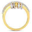 0.20 Carat Genuine White Topaz .925 Sterling Silver Ring