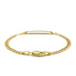 14k Yellow Gold Curb Link Style Children's ID Bracelet
