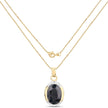 7.50 Carat Genuine Black Sapphire .925 Sterling Silver Pendant